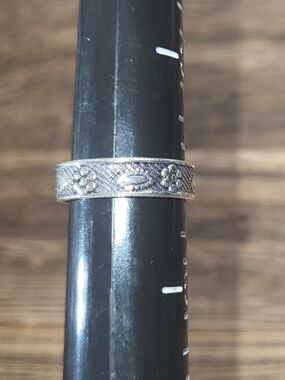 925 Sterling Silver Floral Band Pinki, Midi, Toe Ring